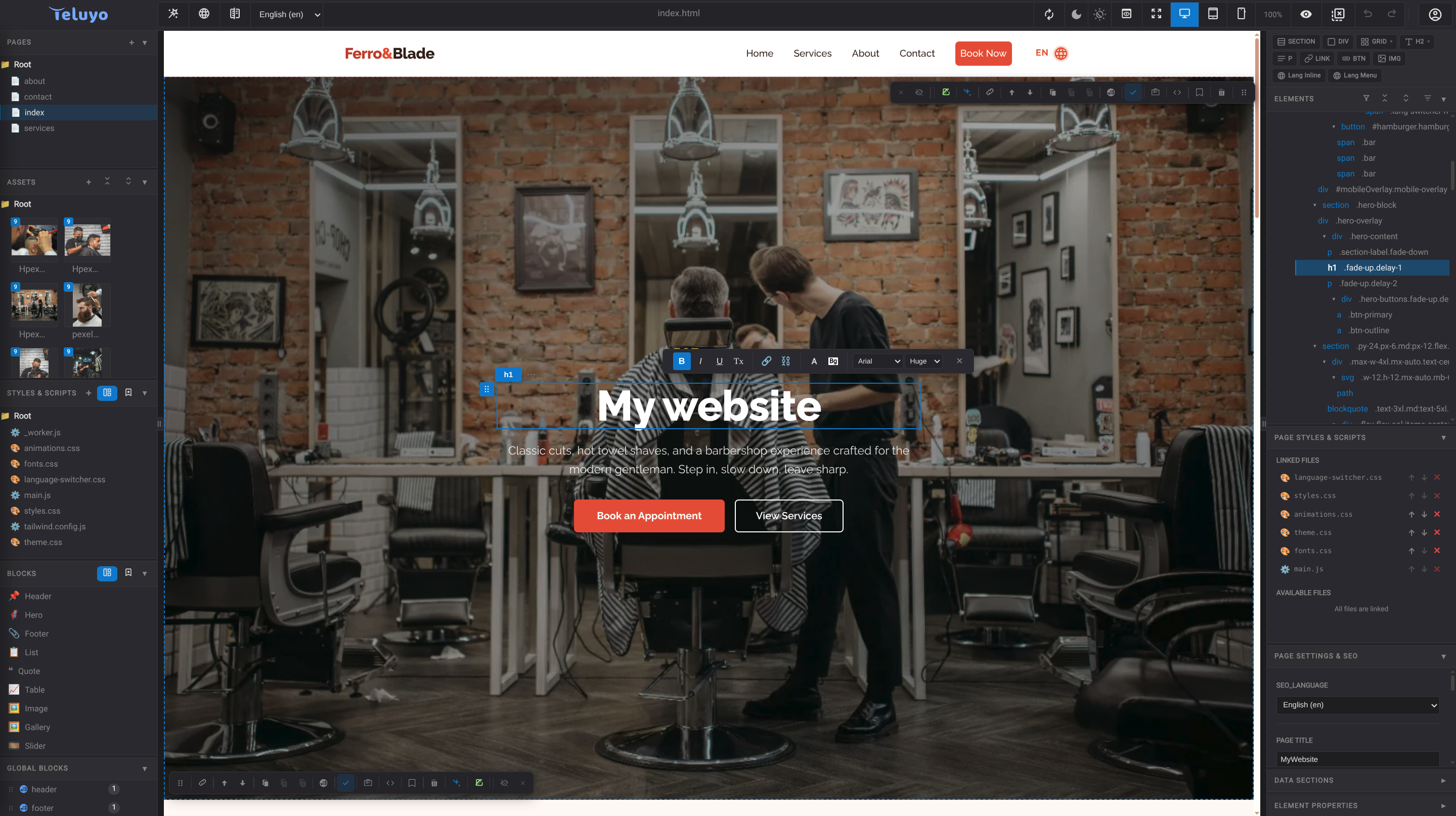 Building pages screenshot placeholder