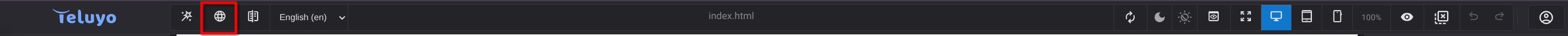 Language settings screenshot placeholder