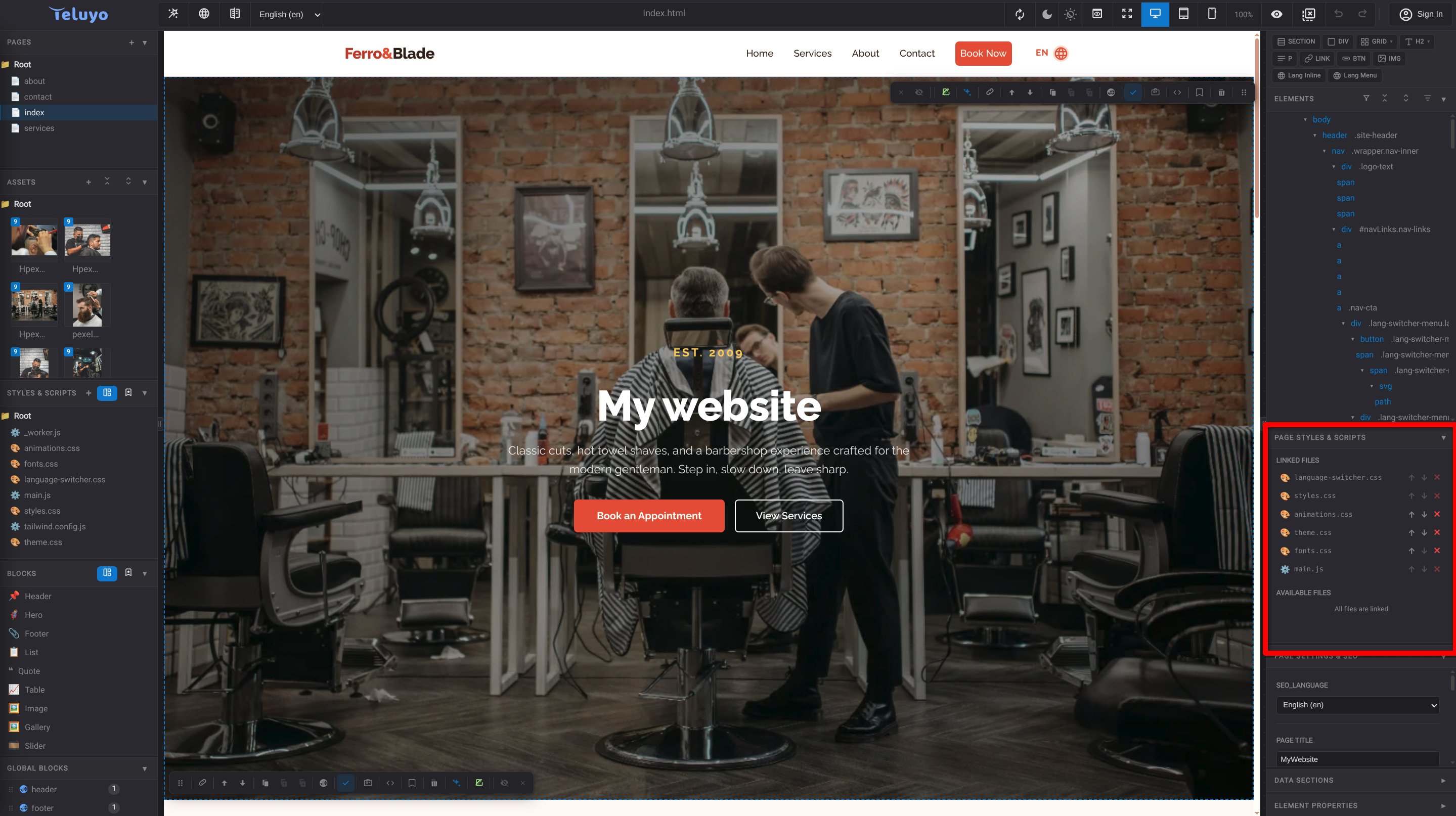 Linked Styles and scripts screenshot placeholder