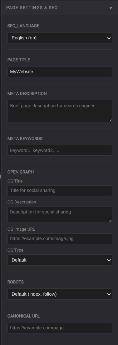 SEO panel screenshot placeholder